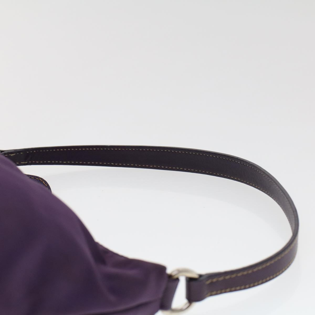 PRADA Accessory Pouch Nylon Purple  46139