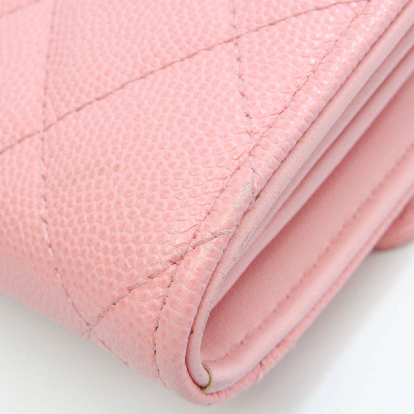 Chanel Pink Leather Matelasse wallet accessories