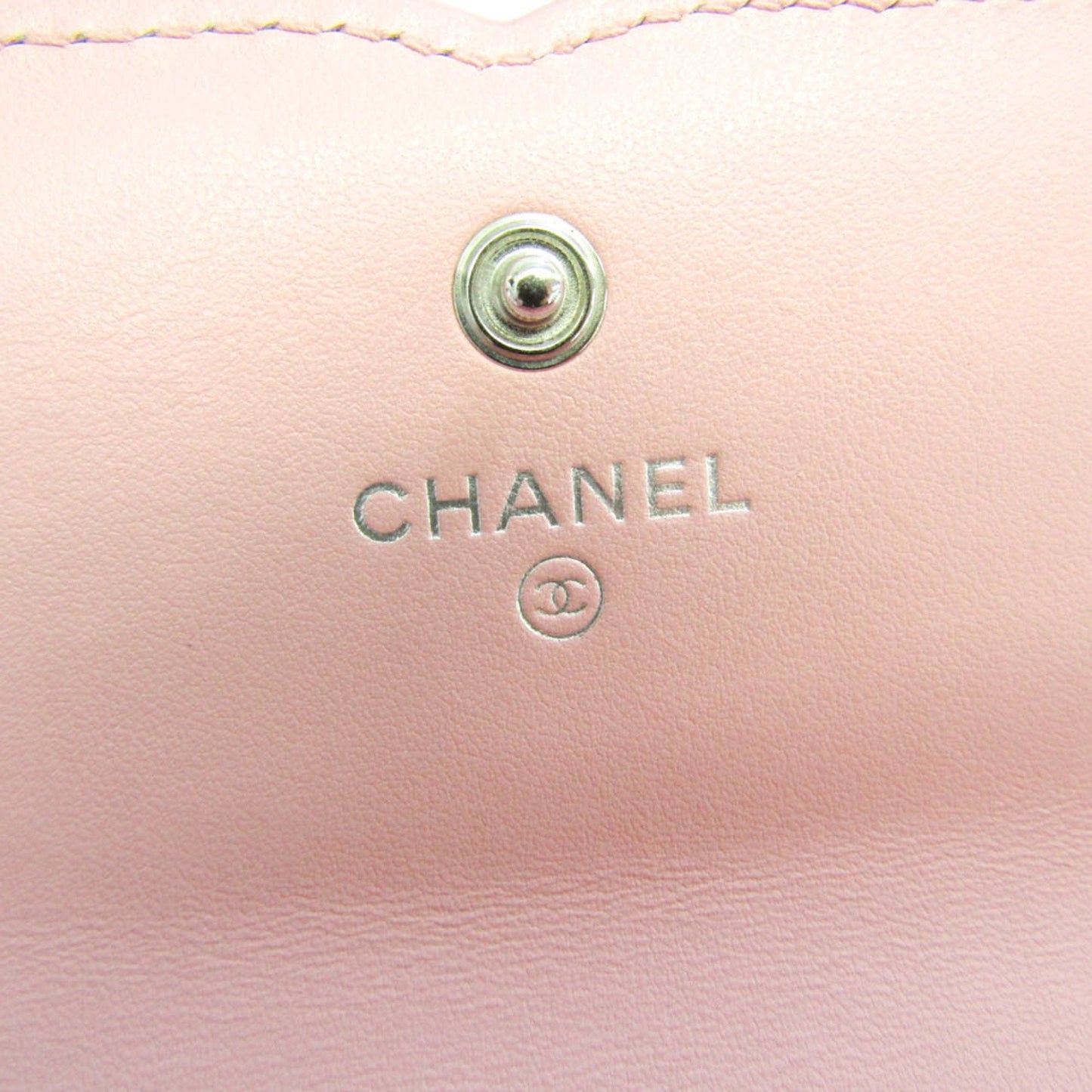 Chanel Pink Leather Matelasse wallet accessories