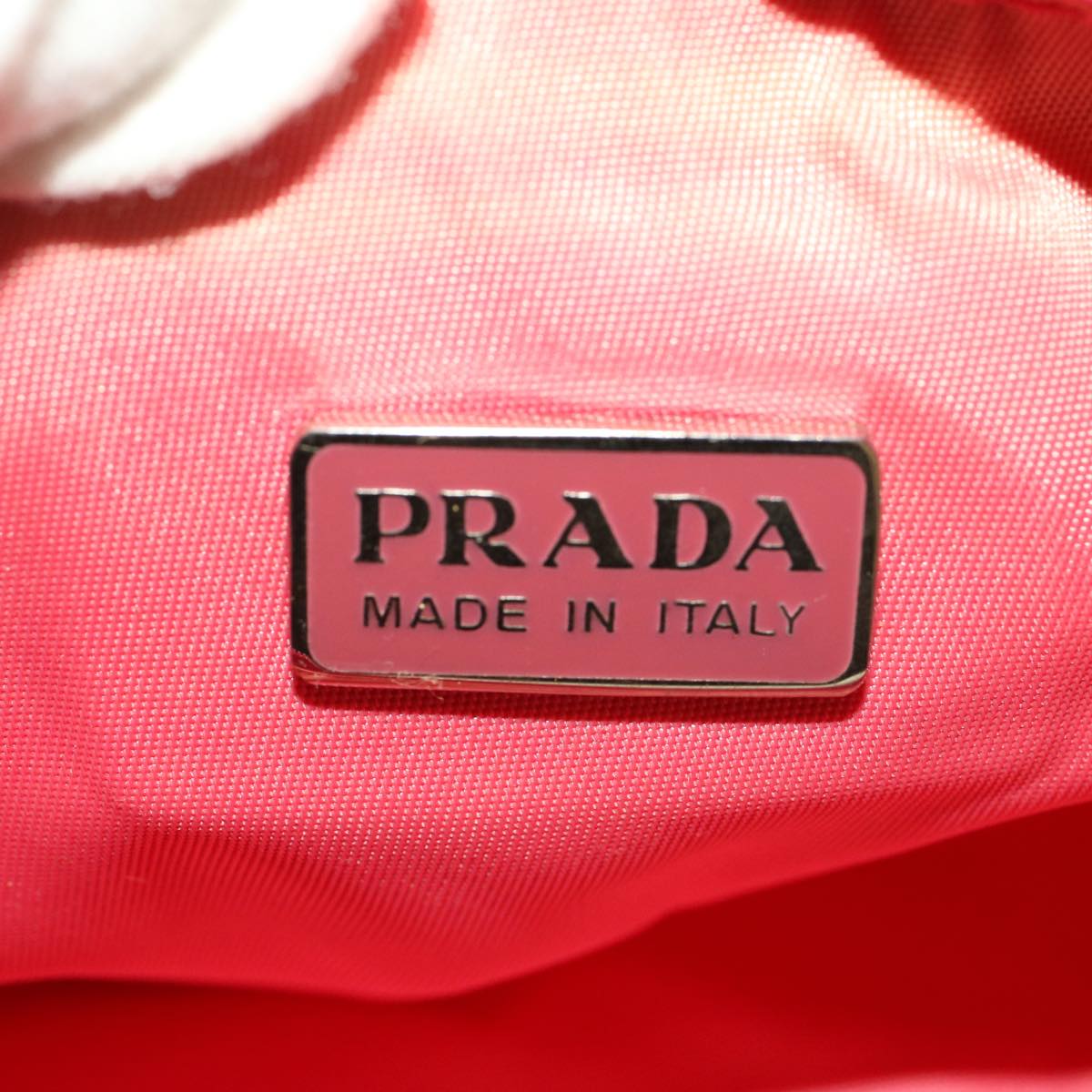 PRADA Accessory Pouch Nylon Pink  48012