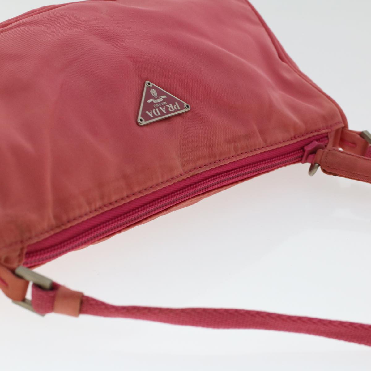 PRADA Accessory Pouch Nylon Pink  48012