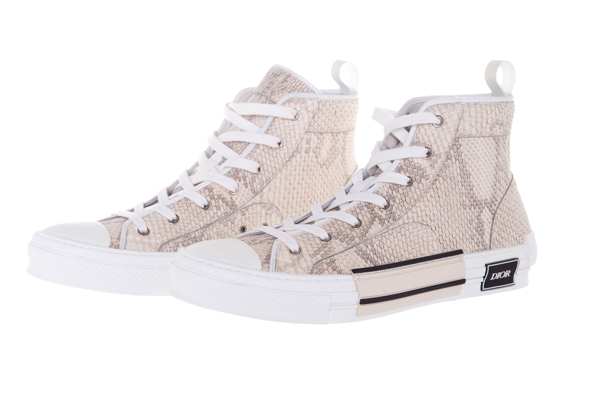 Christian Dior Men's B23 Anaconda Skin High-Top Sneakers SZ 45