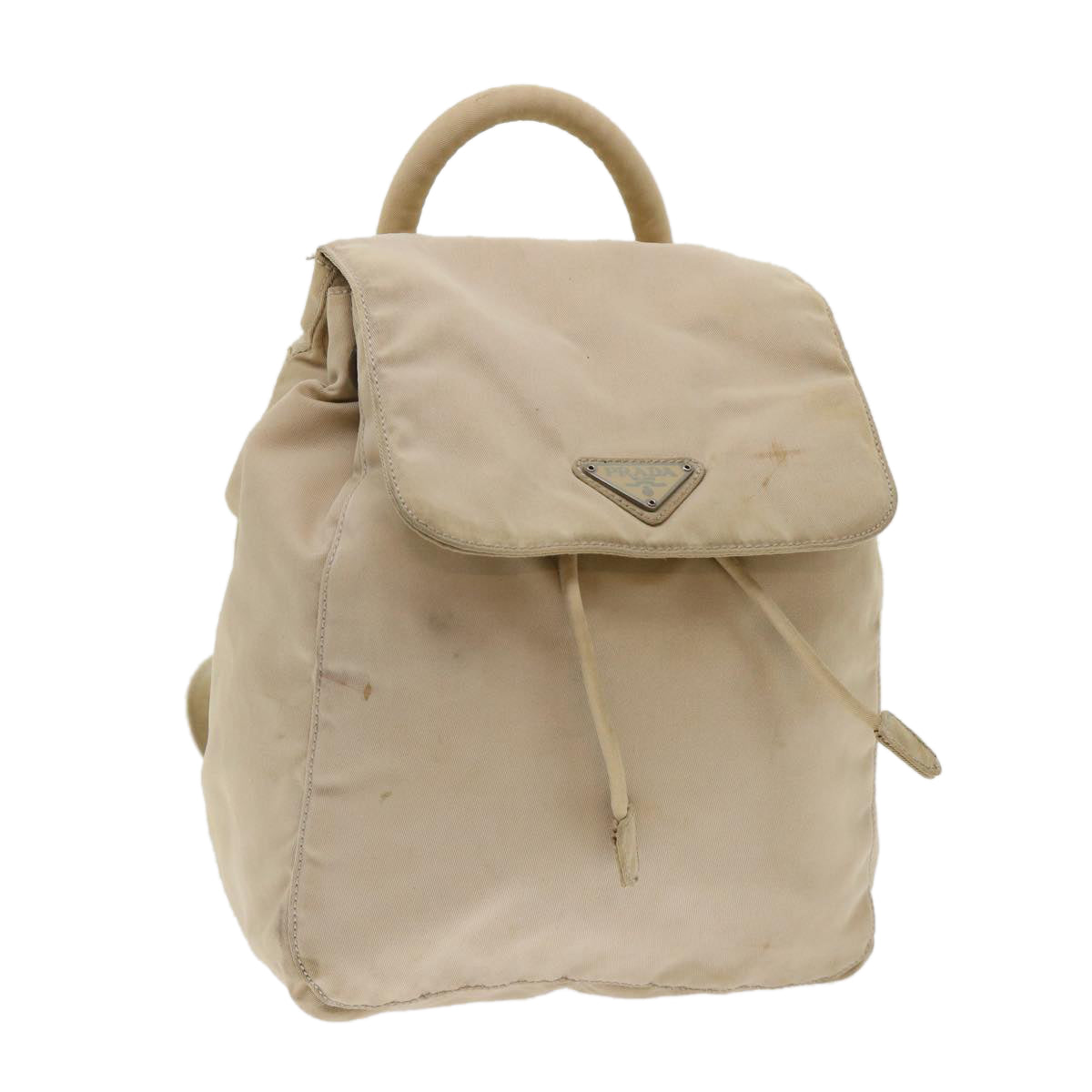 PRADA Backpack Nylon Beige  48226