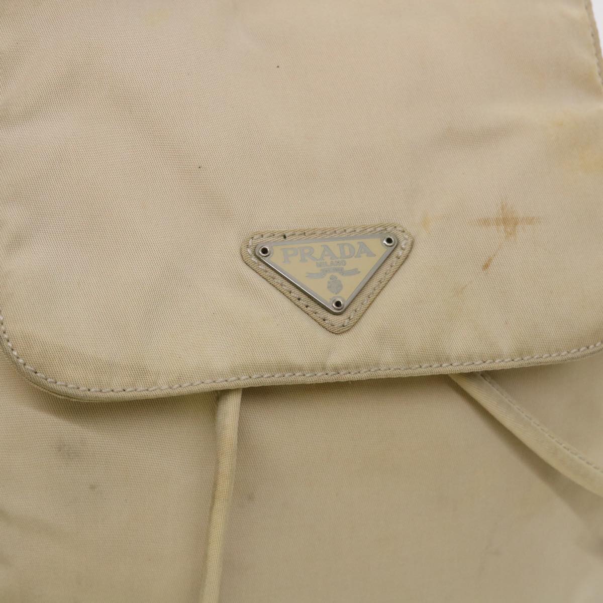 PRADA Backpack Nylon Beige  48226