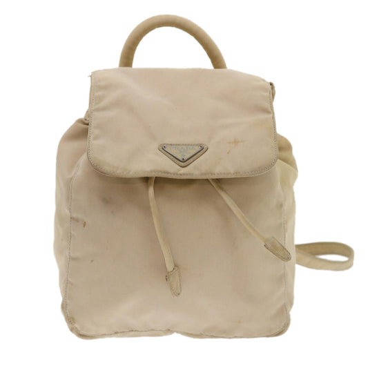 PRADA Backpack Nylon Beige  48226