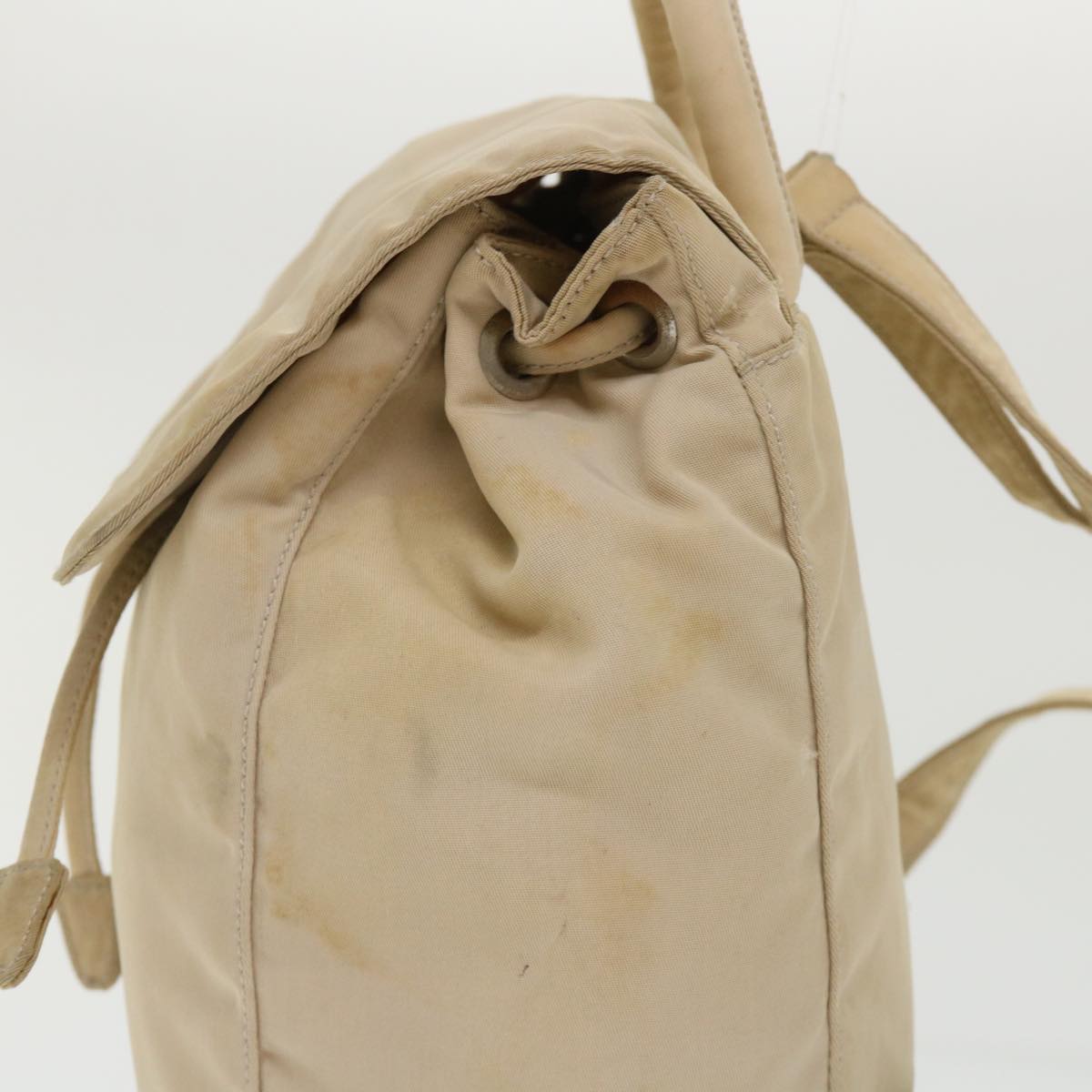 PRADA Backpack Nylon Beige  48226