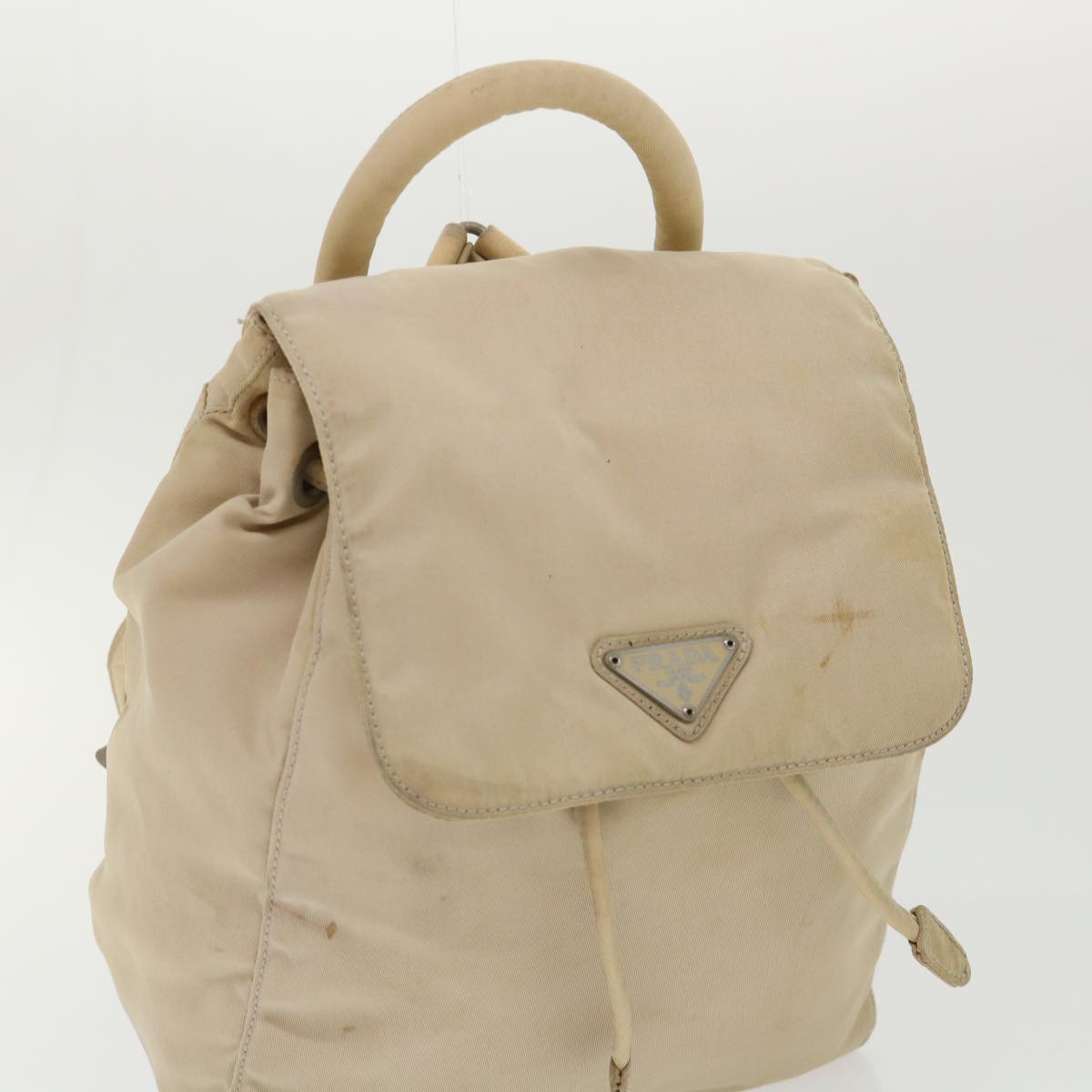 PRADA Backpack Nylon Beige  48226