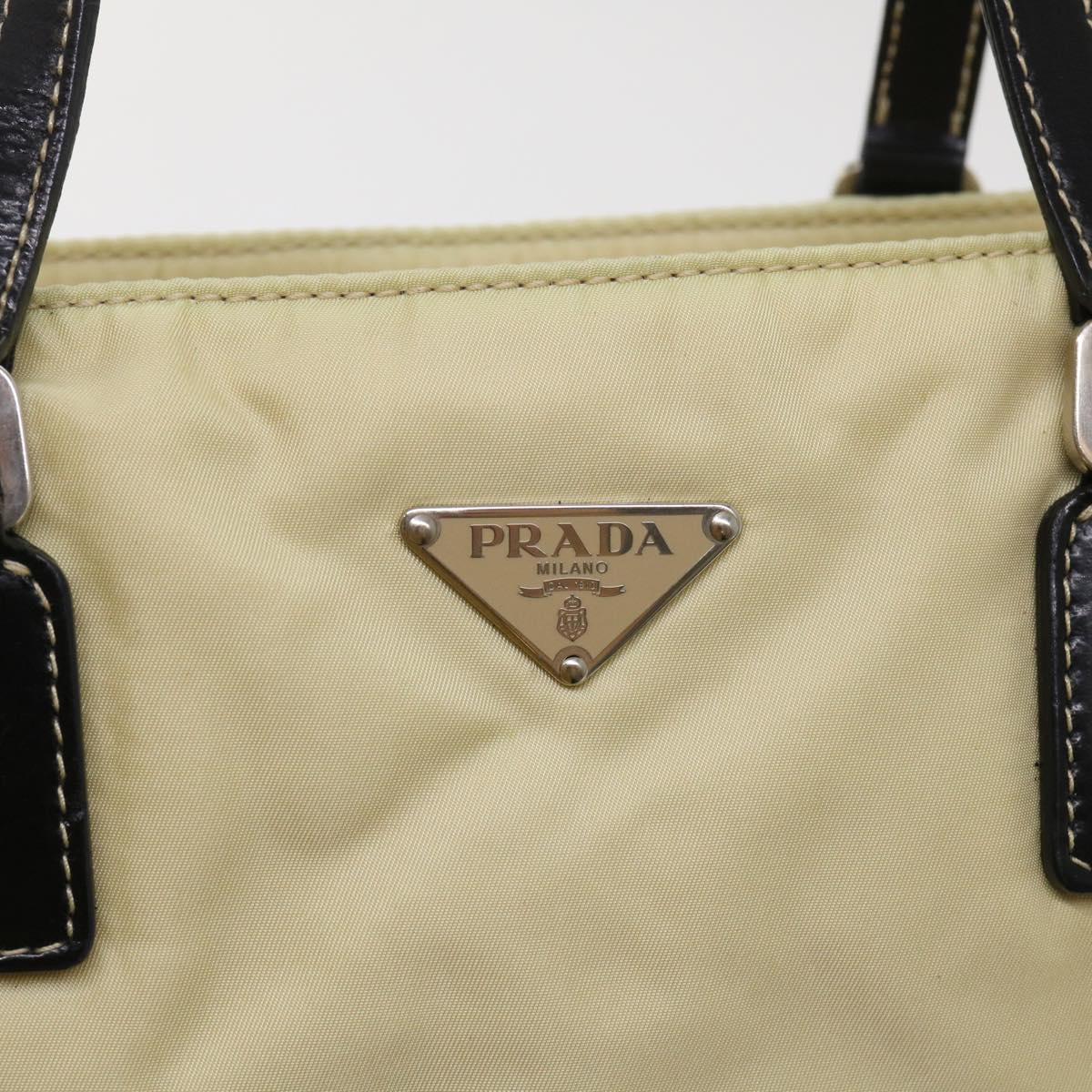 PRADA Tote Bag Nylon Cream  48454