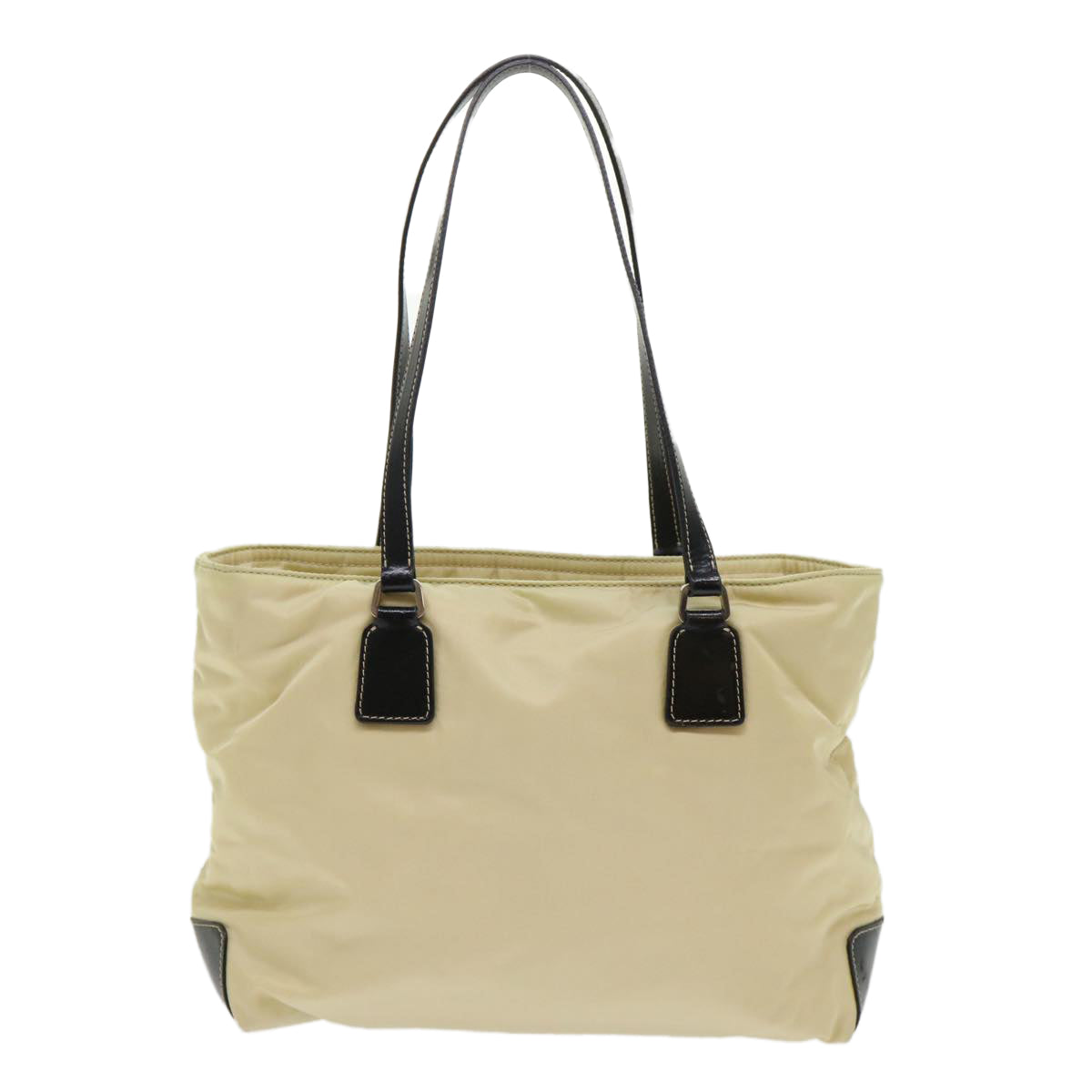 PRADA Tote Bag Nylon Cream  48454