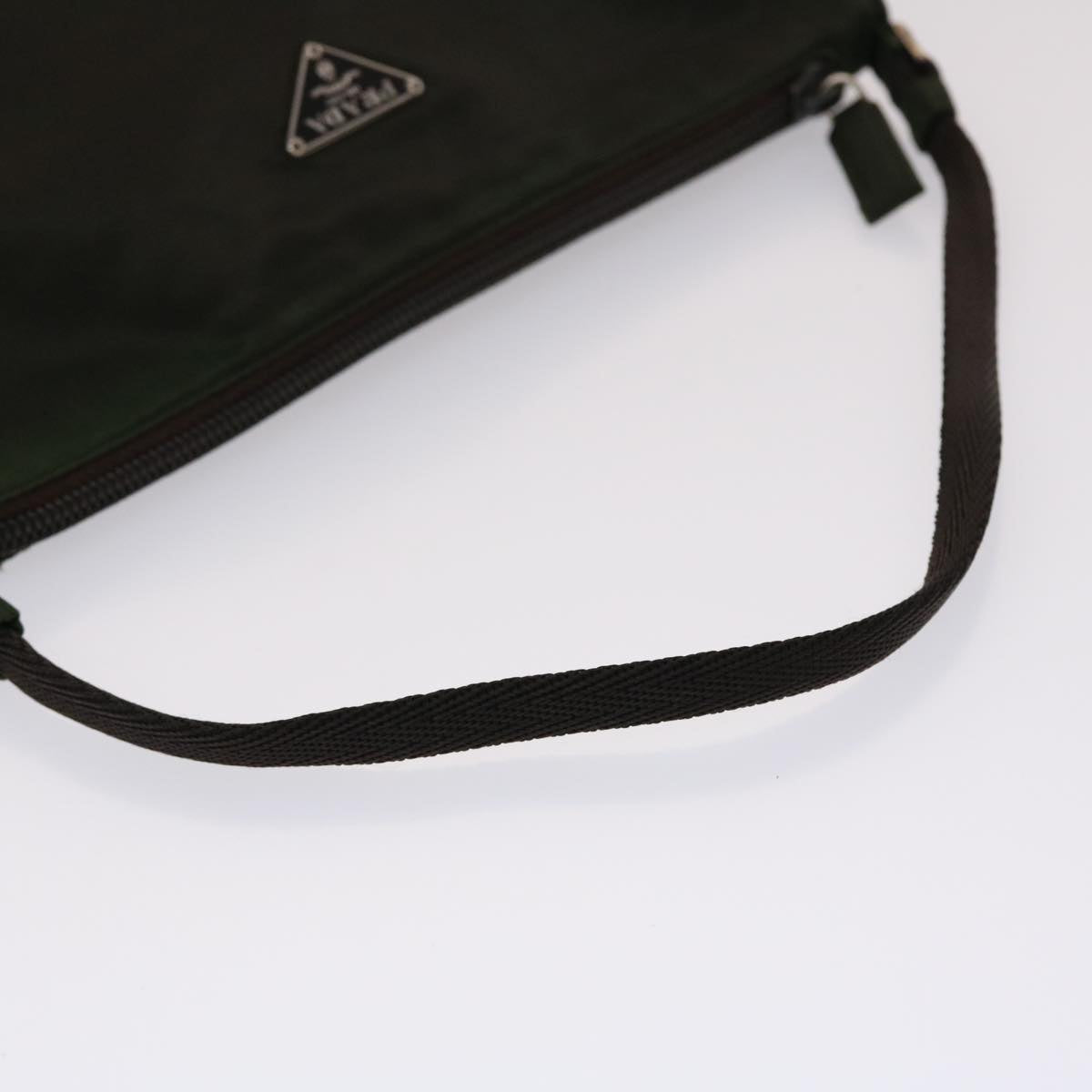 PRADA Accessory Pouch Nylon Khaki  48612