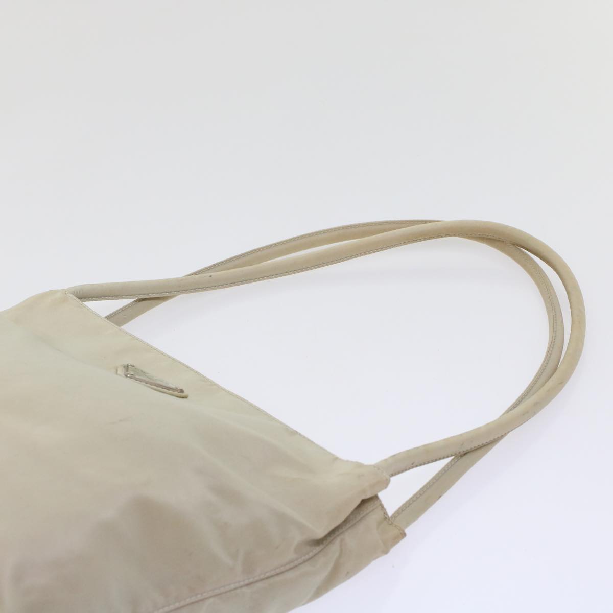 PRADA Tote Bag Nylon Ivory  48758