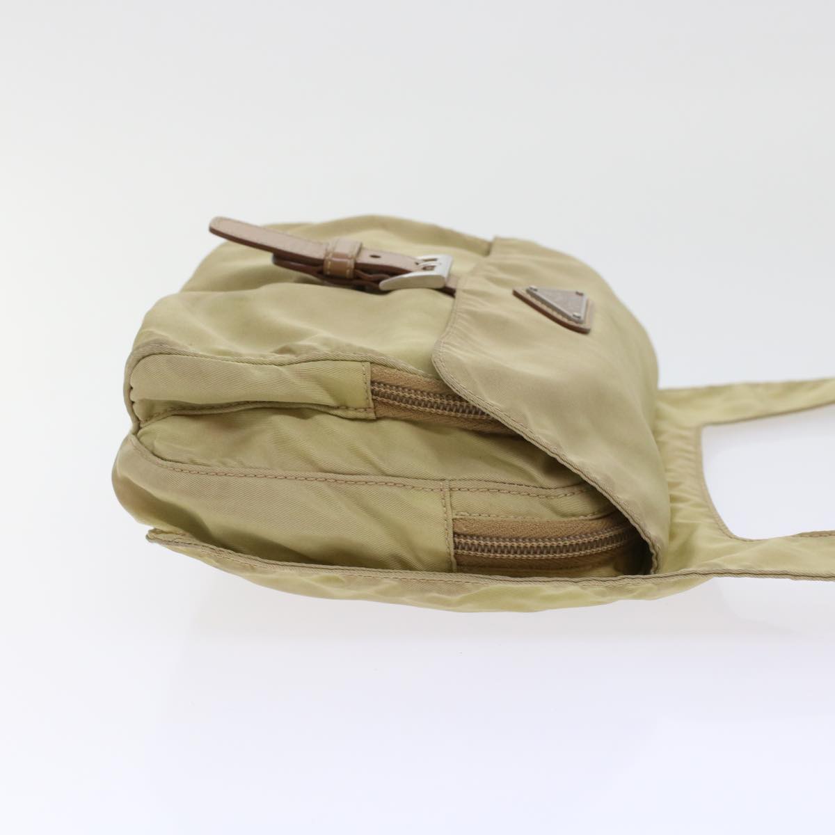 PRADA Shoulder Bag Nylon Beige  48760