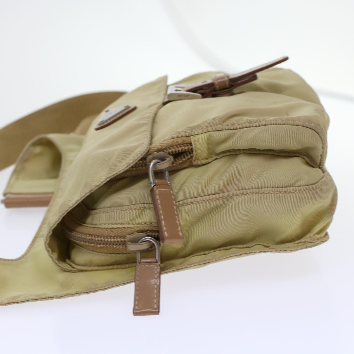 PRADA Shoulder Bag Nylon Beige  48760