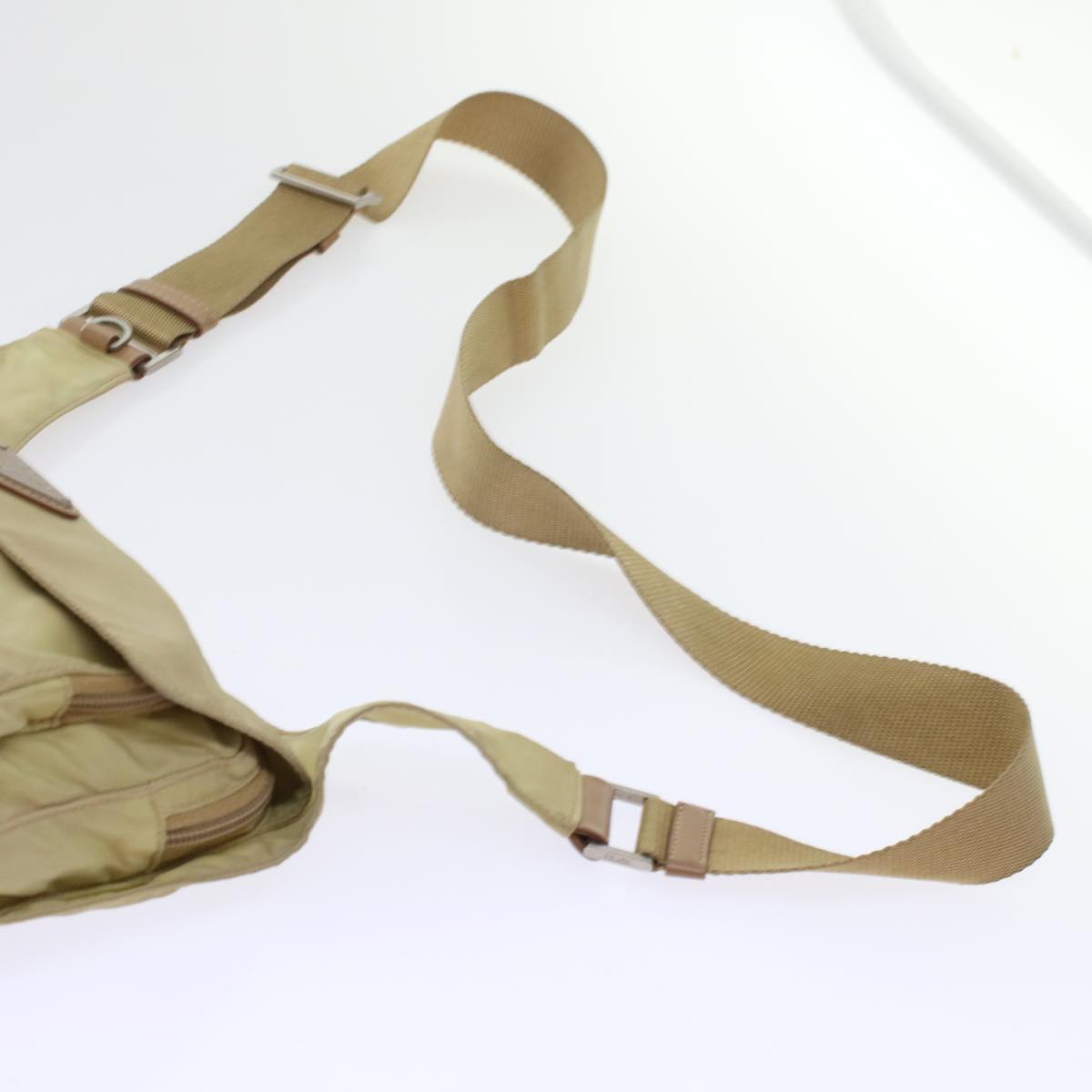 PRADA Shoulder Bag Nylon Beige  48760