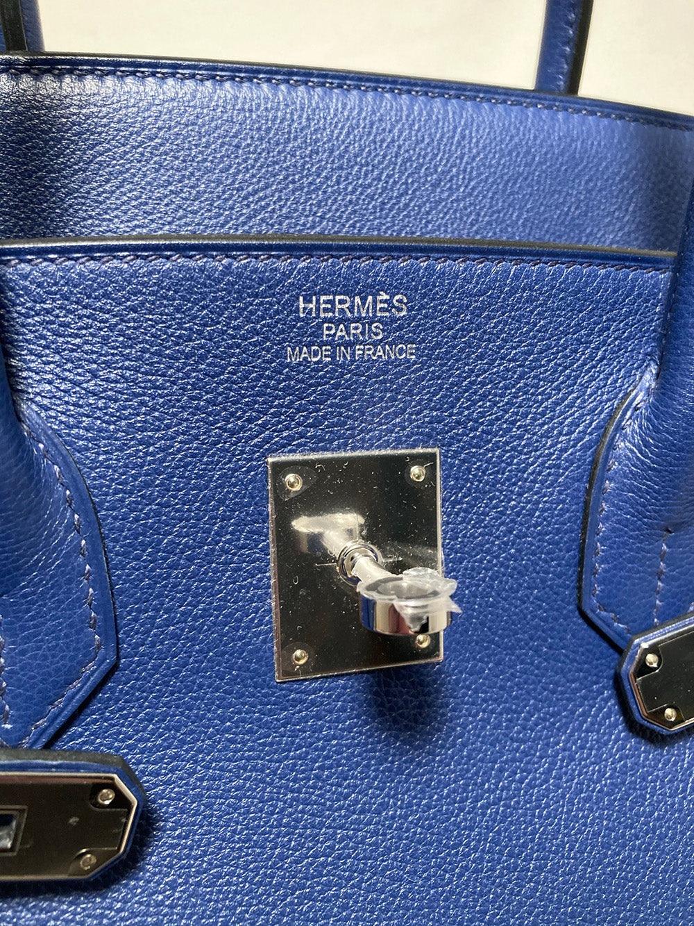 Rare Hermes Blue Sapphire Taurillon Novillo Sea Surf & Fun Birkin 35