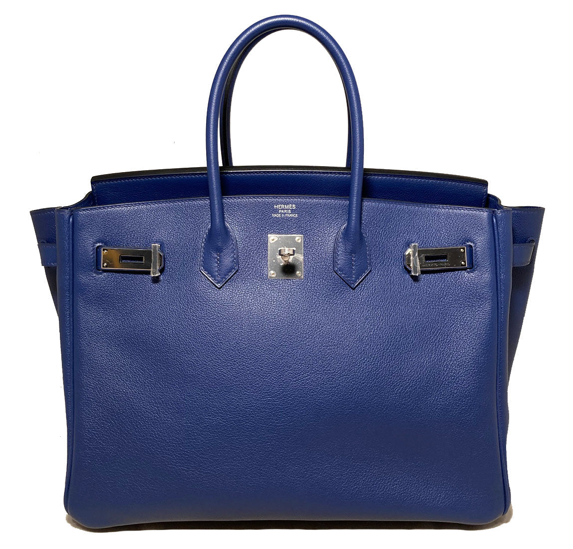 Rare Hermes Blue Sapphire Taurillon Novillo Sea Surf & Fun Birkin 35