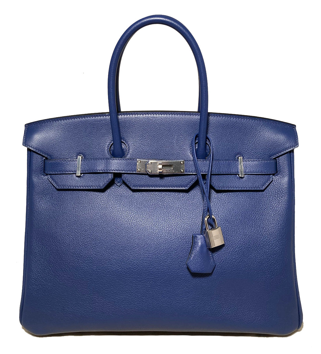 Rare Hermes Blue Sapphire Taurillon Novillo Sea Surf & Fun Birkin 35