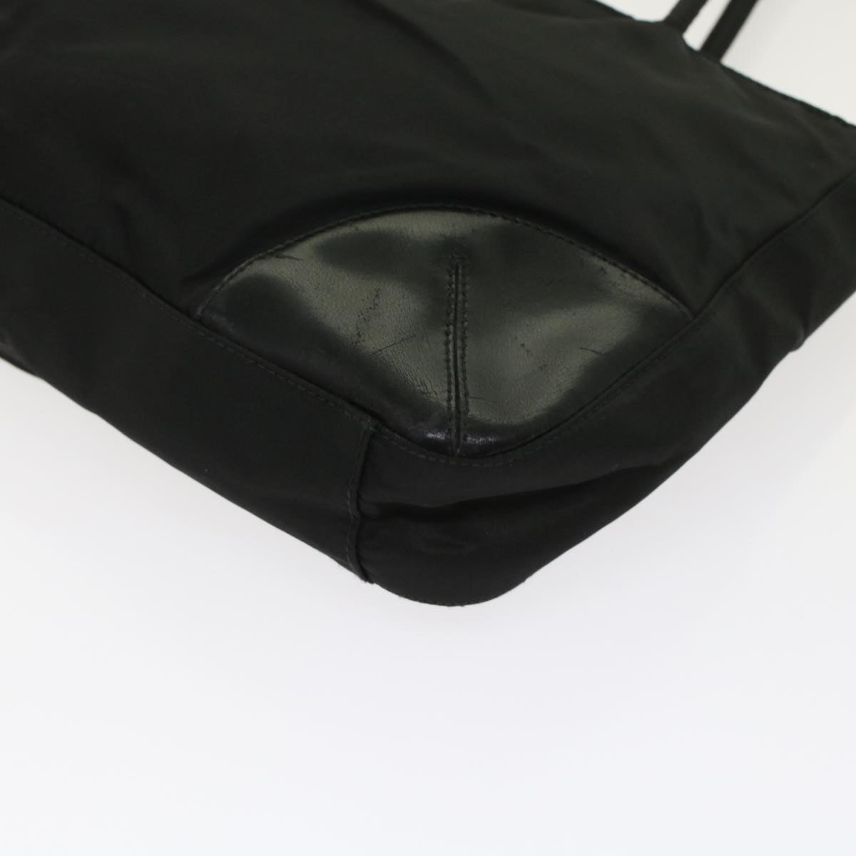 PRADA Hand Bag Nylon Black  49026