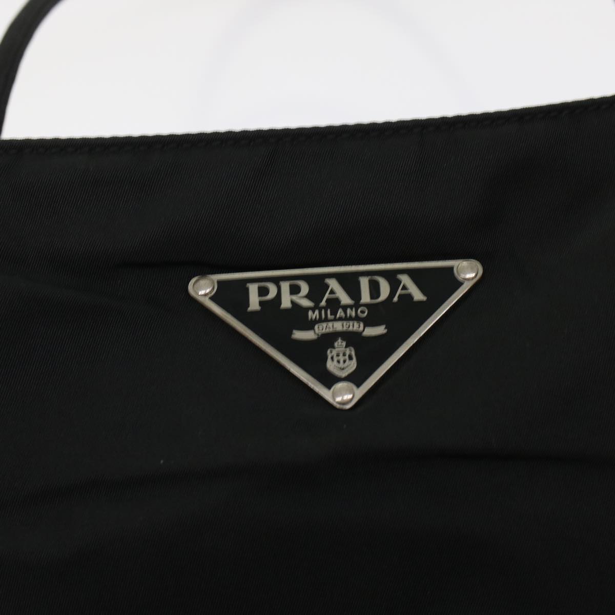 PRADA Hand Bag Nylon Black  49026