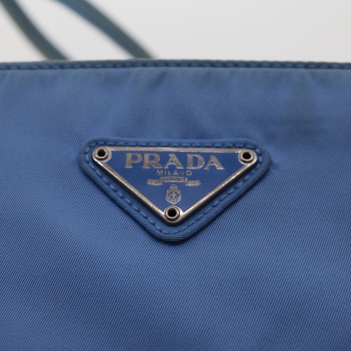 PRADA Hand Bag Nylon Light Blue  49028