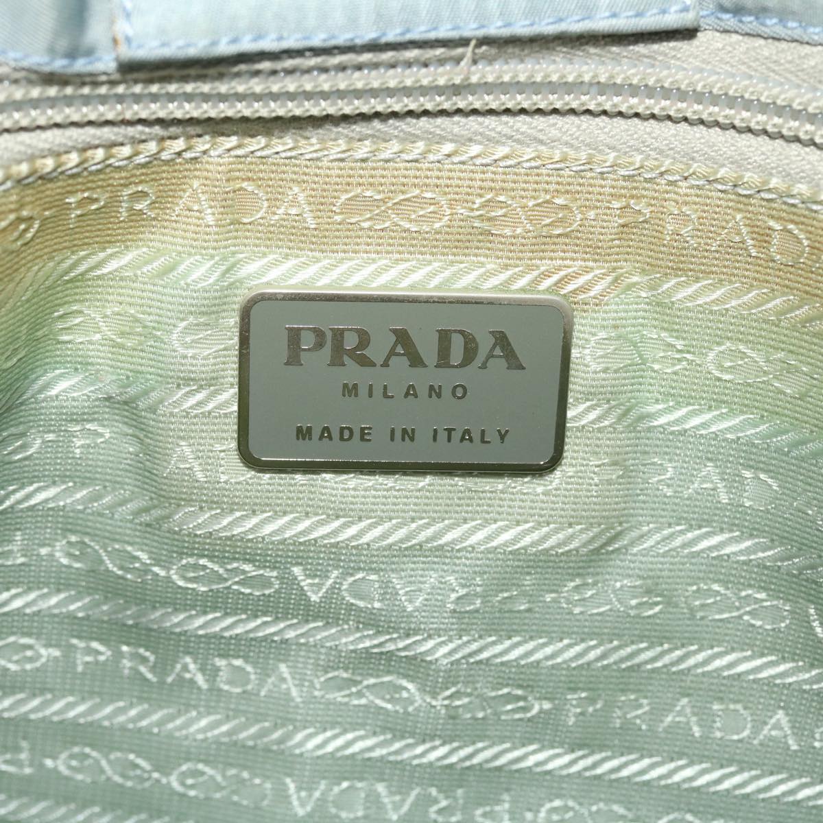 PRADA Tote Bag Nylon Light Blue  49298