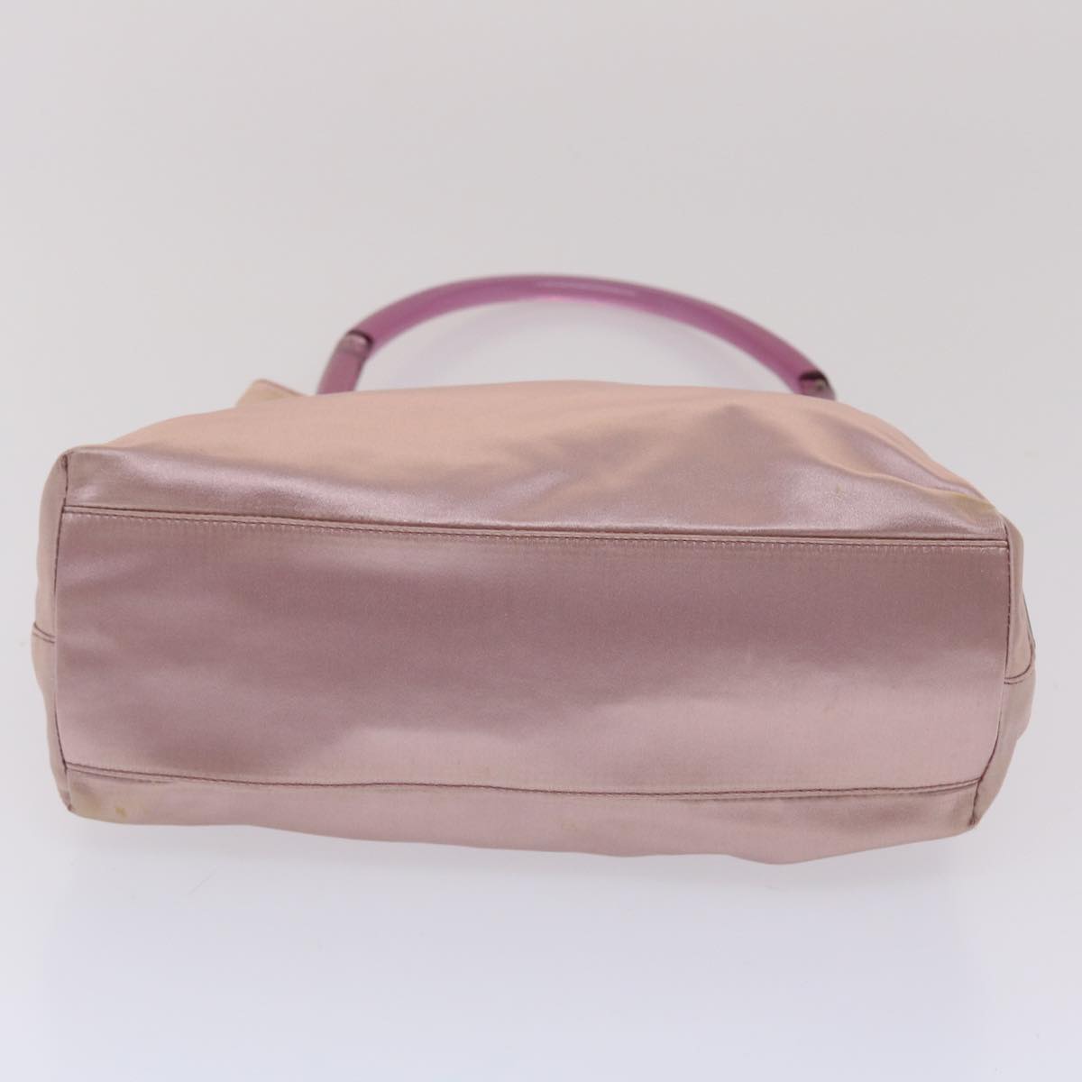 PRADA Hand Bag Satin Pink  49310