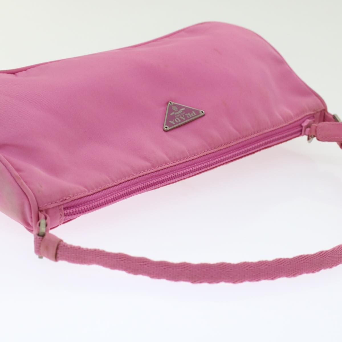 PRADA Accessory Pouch Nylon Pink  49322