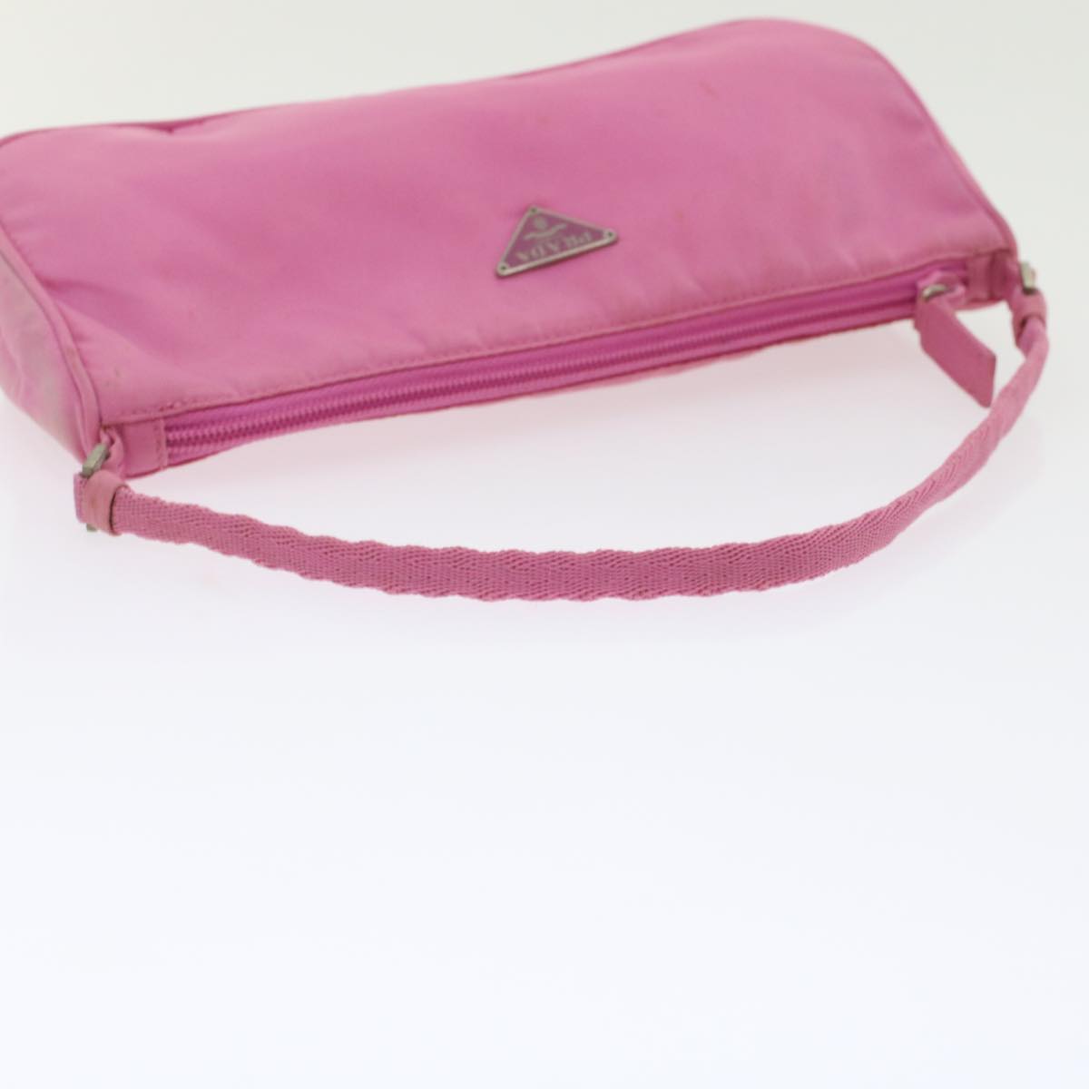 PRADA Accessory Pouch Nylon Pink  49322