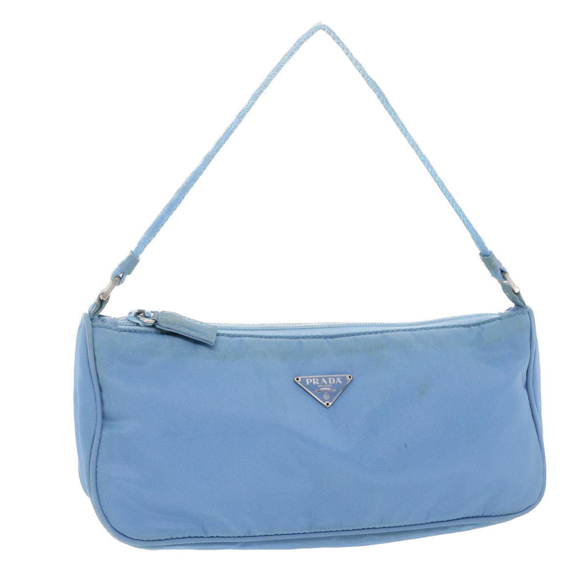 PRADA Accessory Pouch Nylon Light Blue  49774