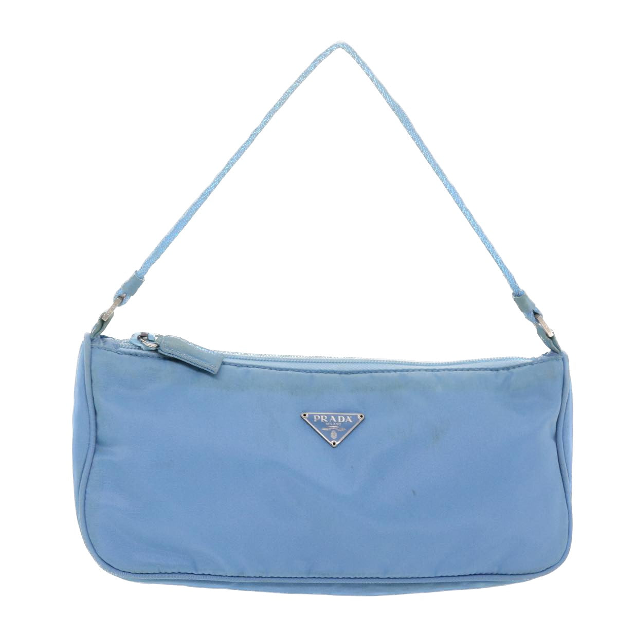 PRADA Accessory Pouch Nylon Light Blue  49774