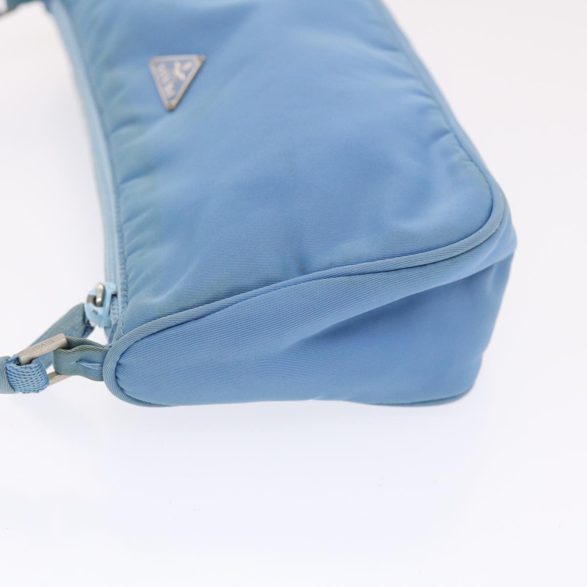 PRADA Accessory Pouch Nylon Light Blue  49774