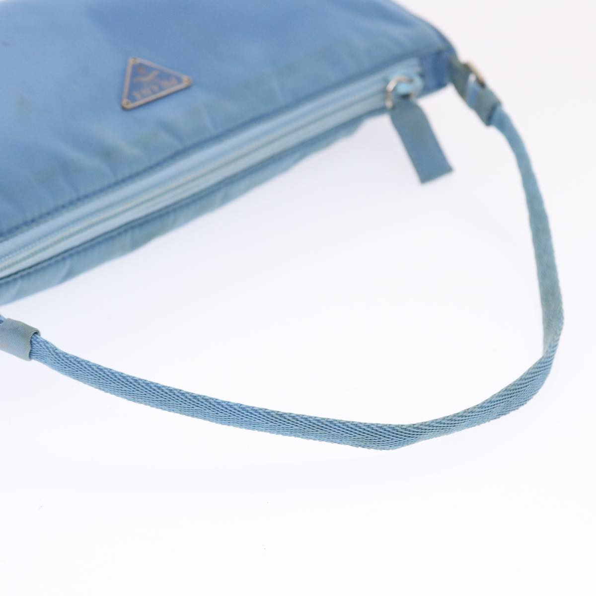 PRADA Accessory Pouch Nylon Light Blue  49774