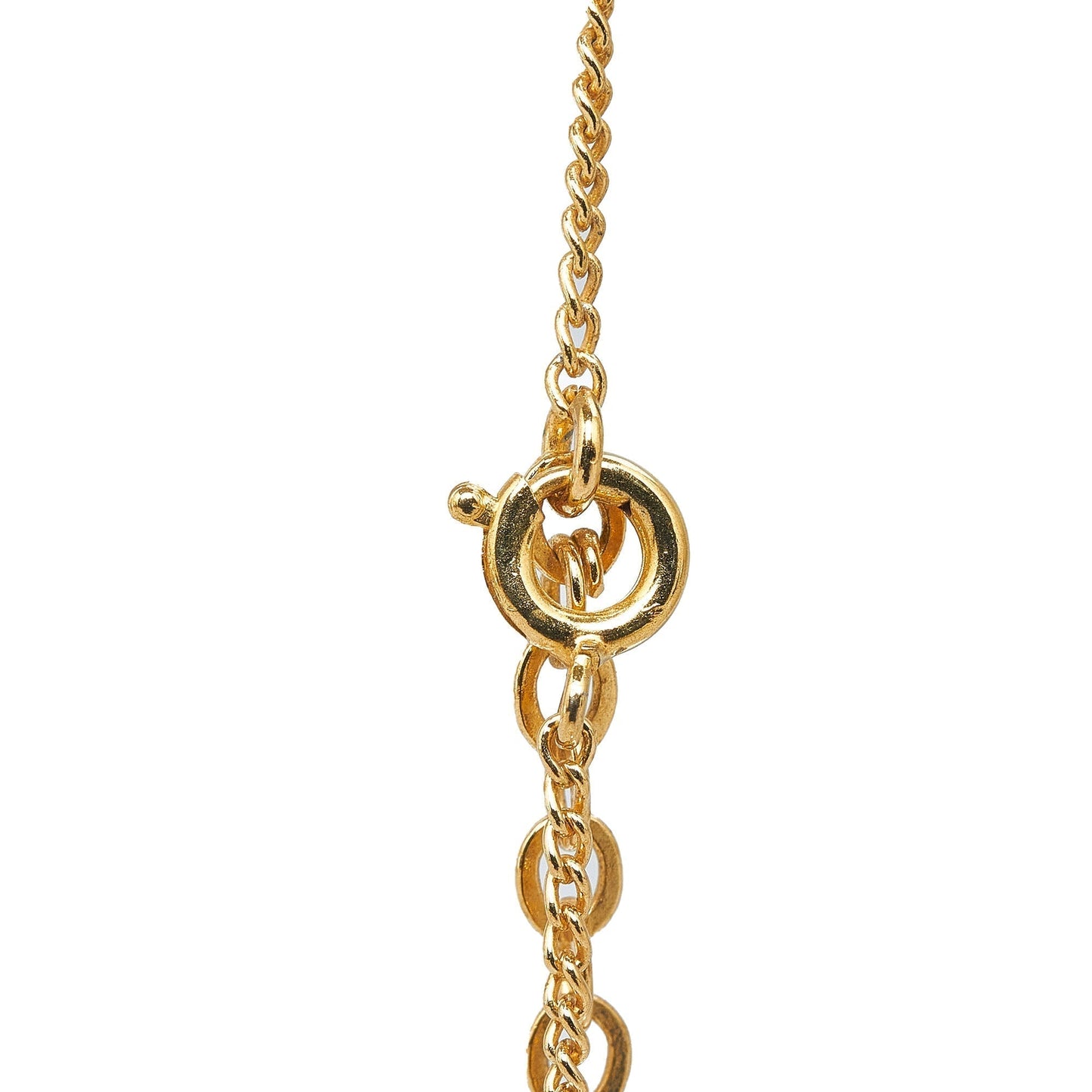 DIOR Gold-Tone Pendant Necklace Costume Necklace