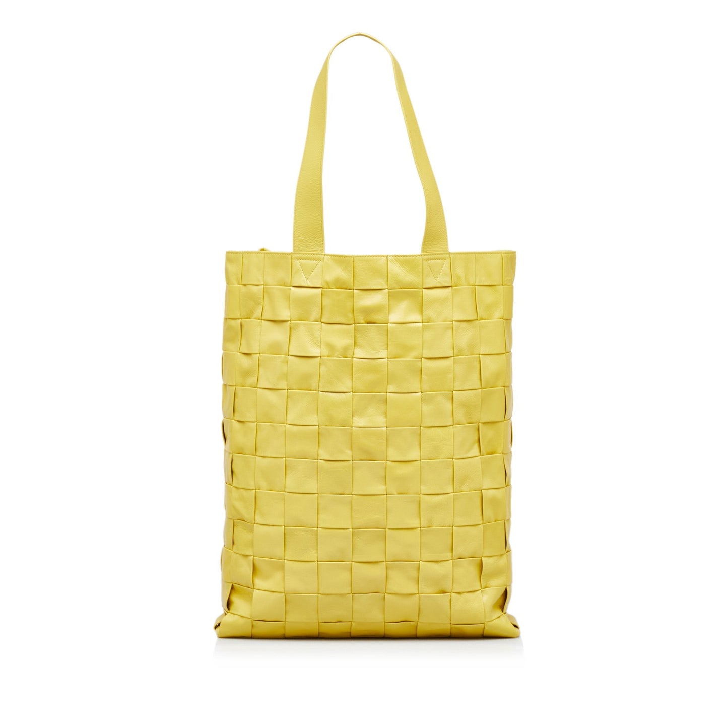 Yellow Bottega Veneta Maxi Intrecciato Cassette Tote Bag