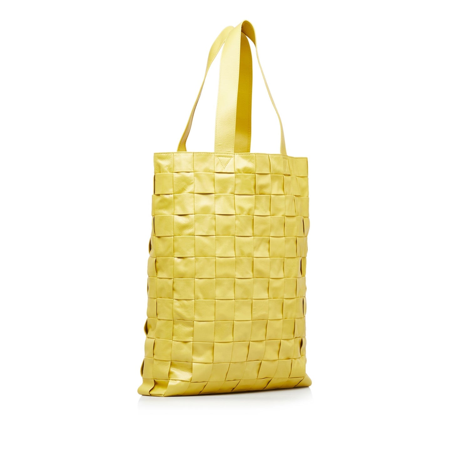 Yellow Bottega Veneta Maxi Intrecciato Cassette Tote Bag