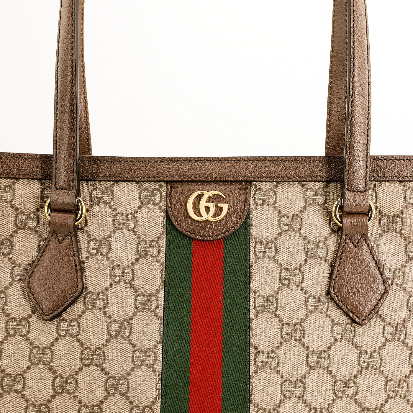 (WMNS) GUCCI Ophidia GG Middle-Sized Tote Bag Brown 631685-96IWB-8745