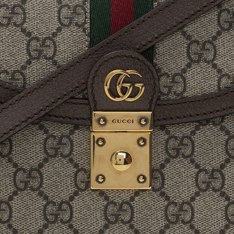 (WMNS) GUCCI Canvas Ophidia Series GG Single-Shoulder Bag Small Creamy/Brown 651055-96IWX-8745