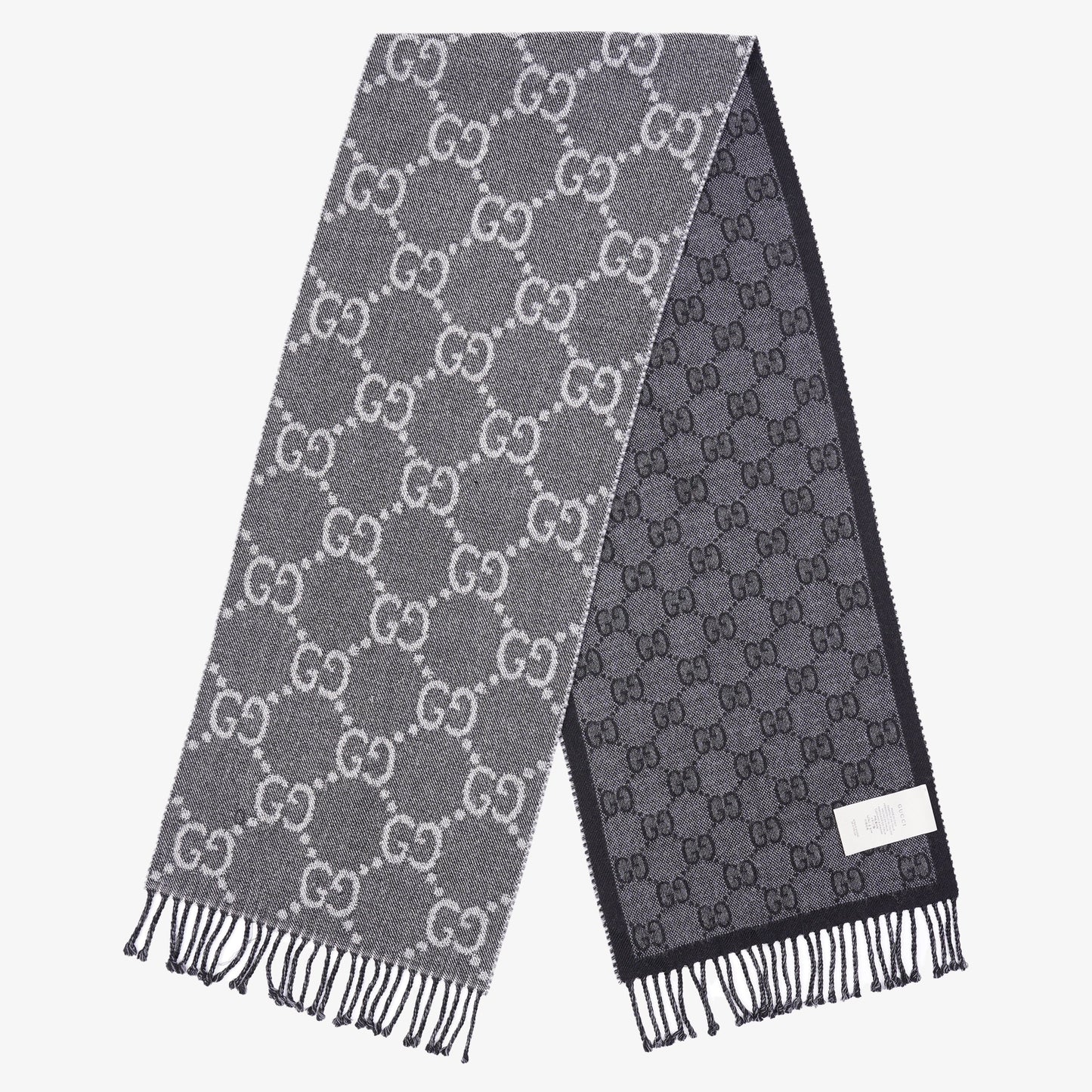 Gucci Womens GG Scarf Grey