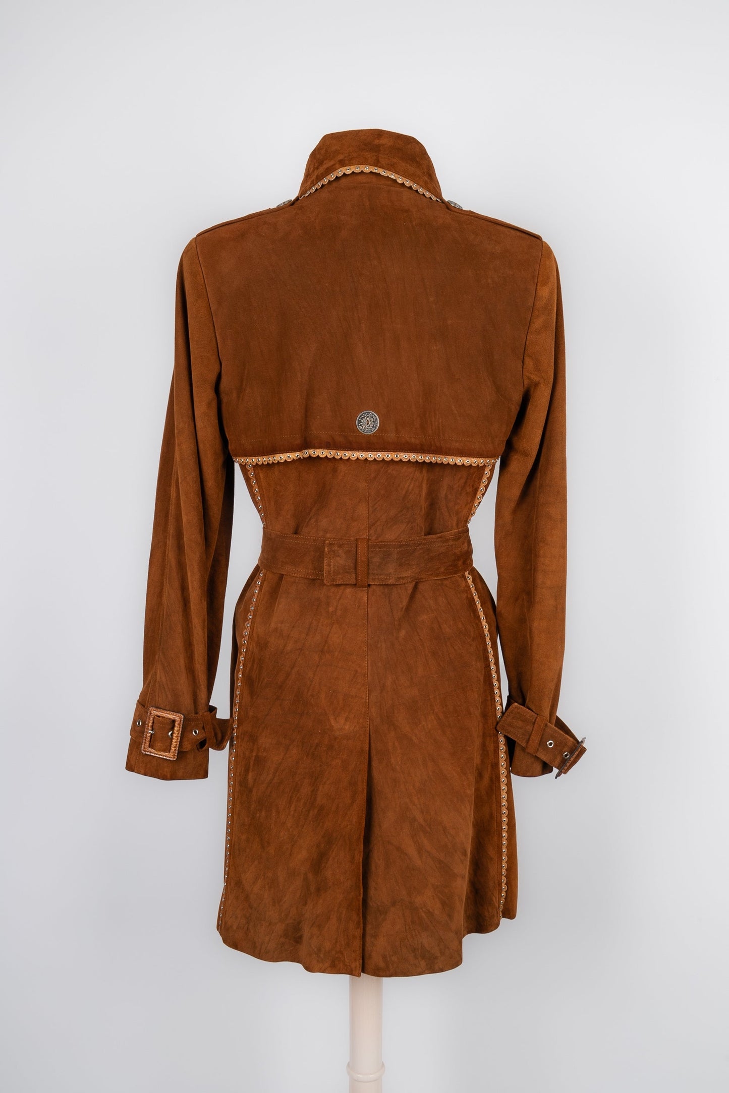 Manteau trench en cuir Dior 2006