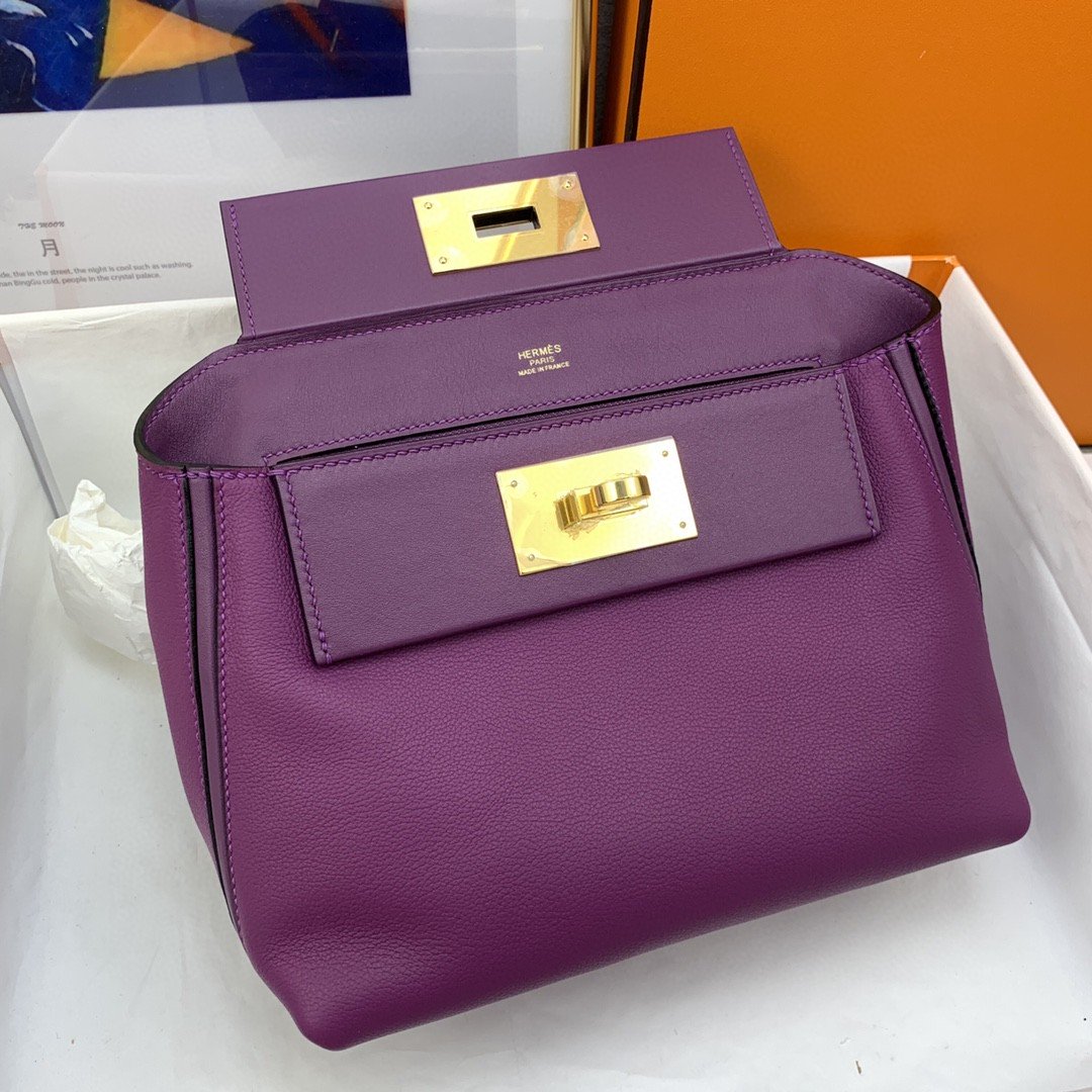 HM 24/24 Mini Evercolor Swift Purple For Women, Womenâ€™s Handbags, Shoulder Bag 8.2in/21cm