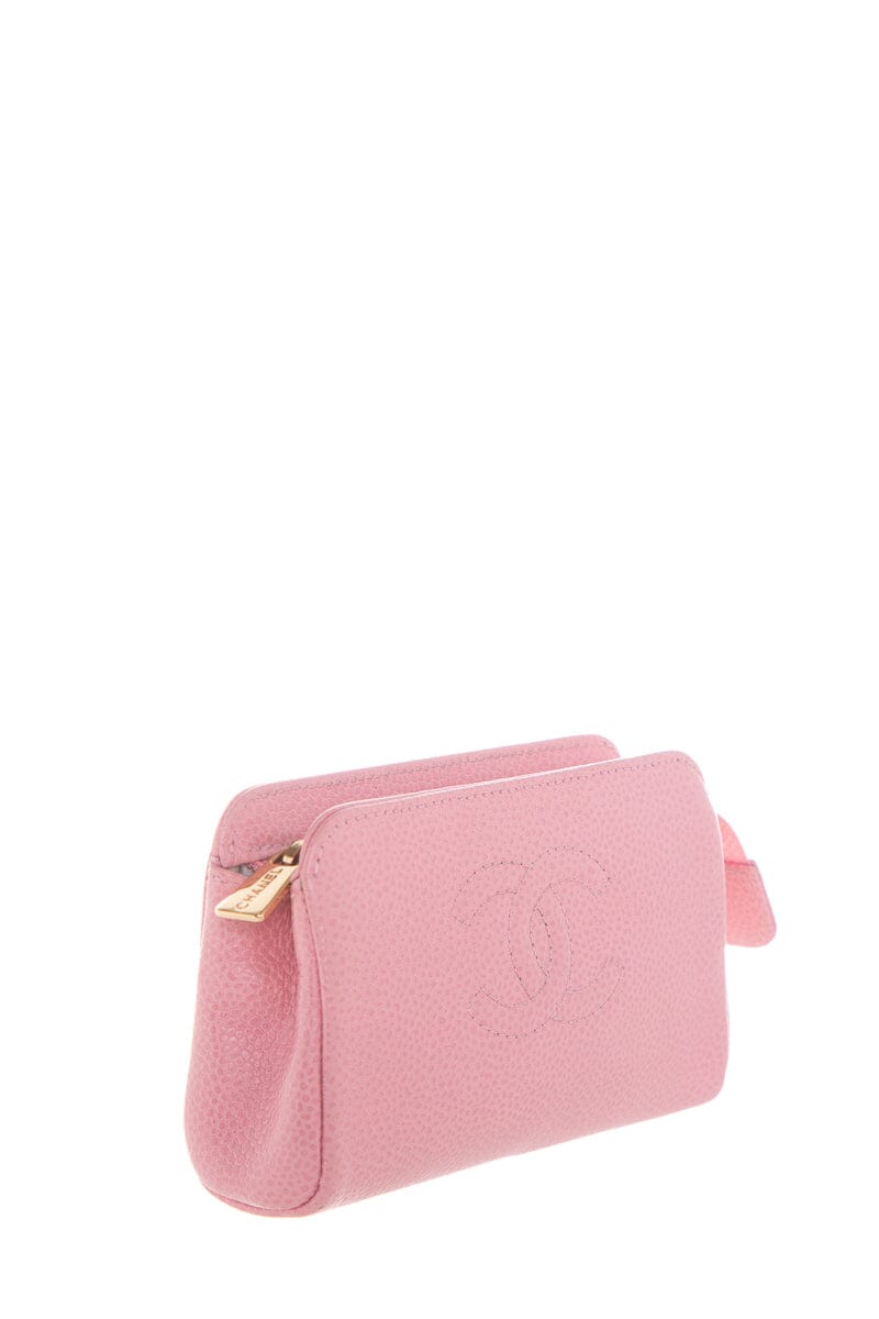 Chanel Pink Caviar CC Wallet