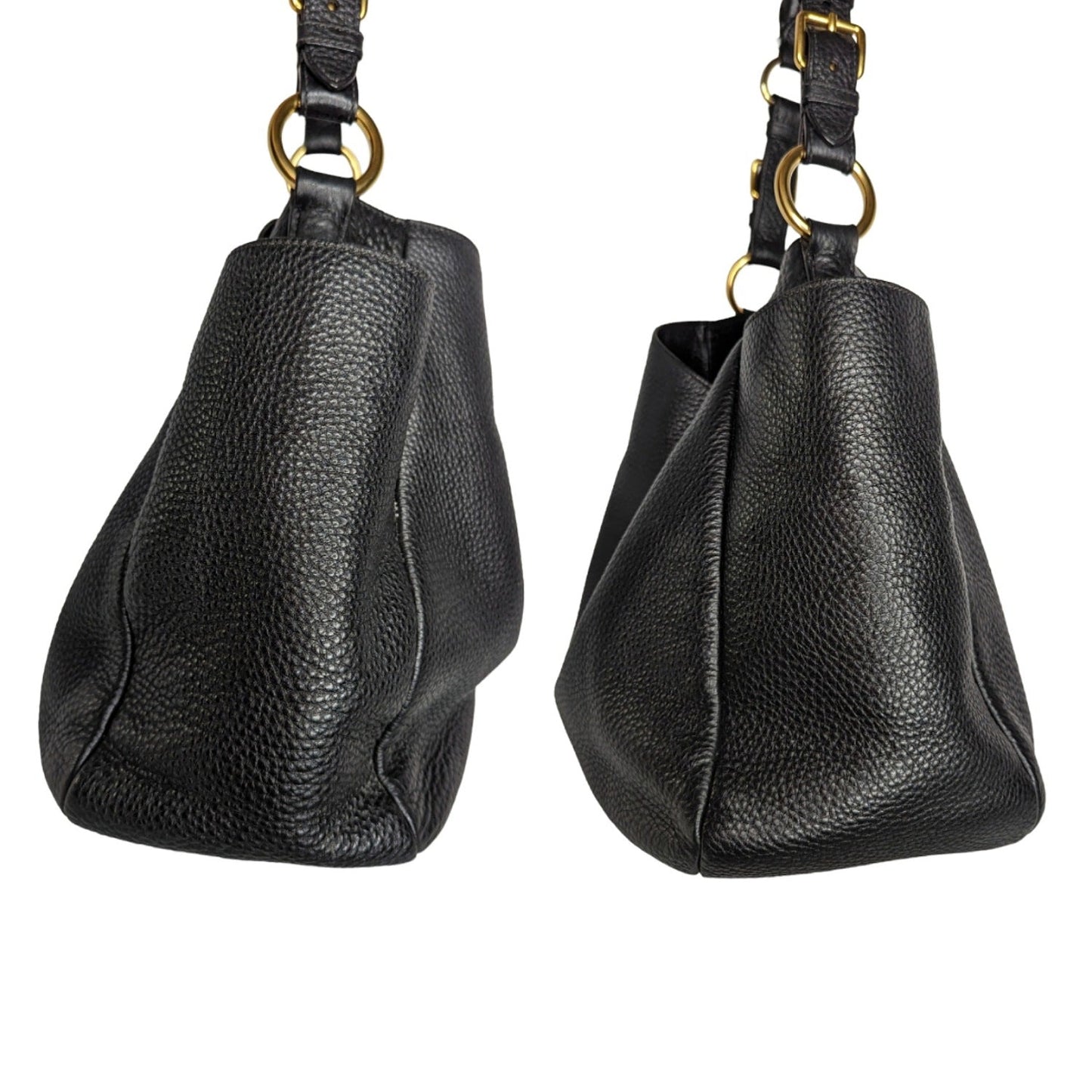 Prada Vitello Daino Side Pocket Hobo