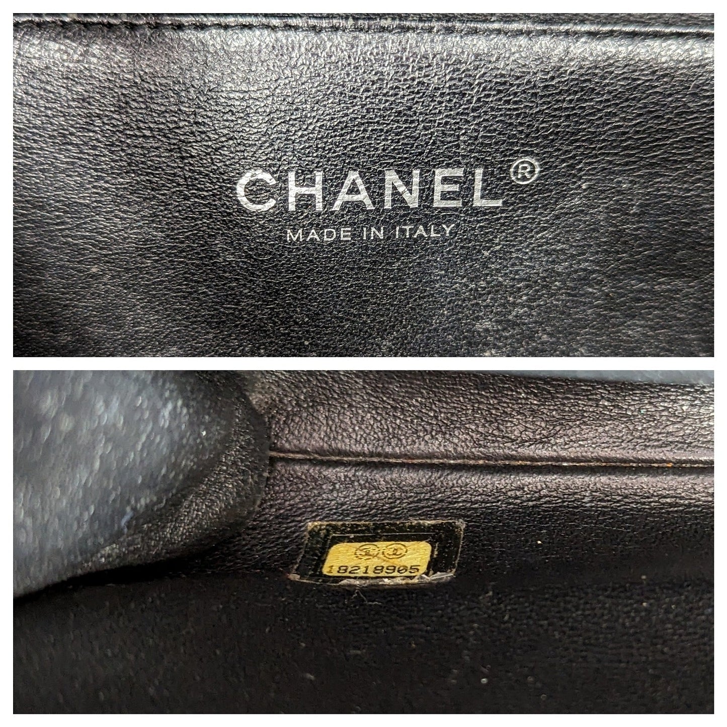 Chanel bags Black Patent Leather New Clutch With Chain CWC