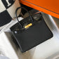 HM Birkin Black For Women Gold Toned Hardware 11.8in/30cm