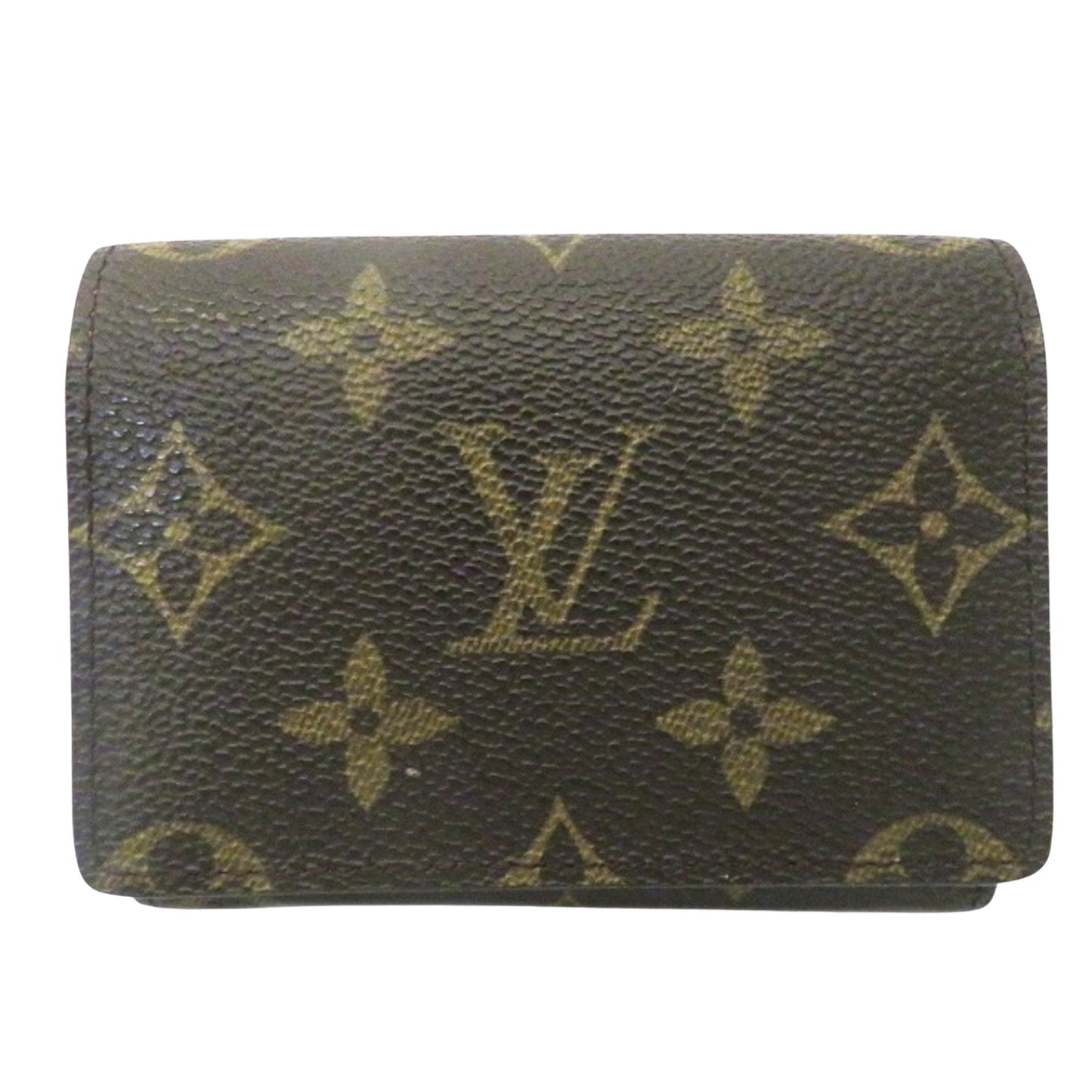 Louis Vuitton Brown Canvas Card case wallet accessories