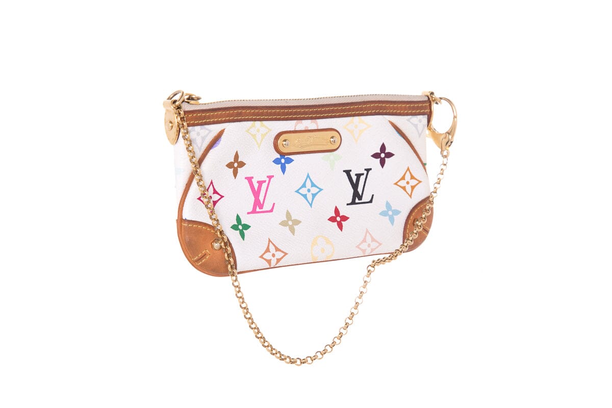 Louis Vuitton MILLA PM White Multi Monogram Pouchette