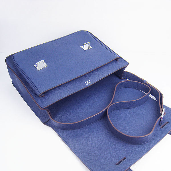 Hermes Steve Ladies Shoulder Bag Blue