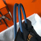 HM Birkin Blue For Women Gold-Toned Hardware 11in/30cm