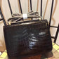 HM Constance 24 Pattern Crocodile Black For Women, Handbags, Shoulder Bag 9.4in/24cm
