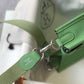 HM Evelyne 16 Amazone Bag Green With Silver-Toned Hardware For Women, Shoulder And Crossbody Bags 6.3in/16cm